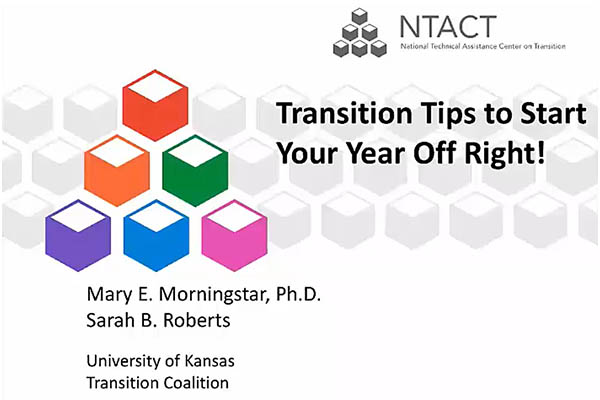 Screenshot from "Transition Resources at Your Fingertips"