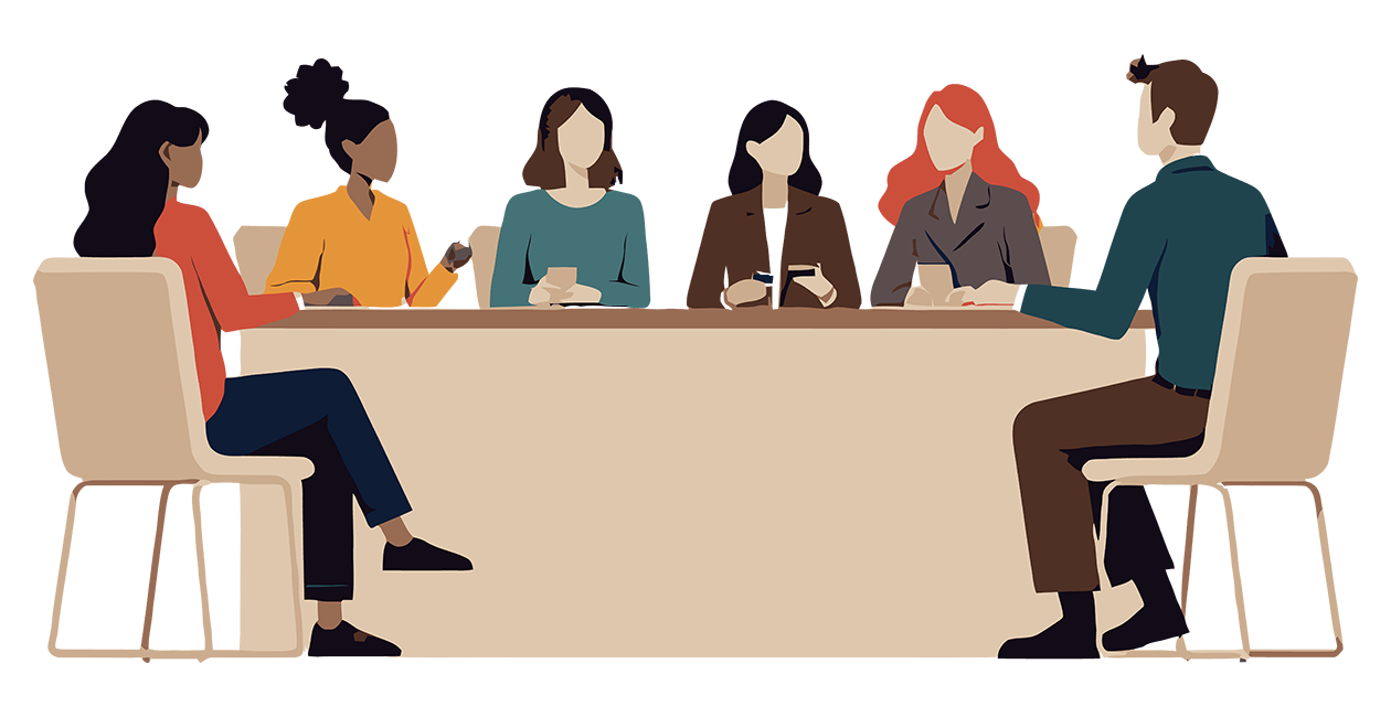 Diverse team membership includes: